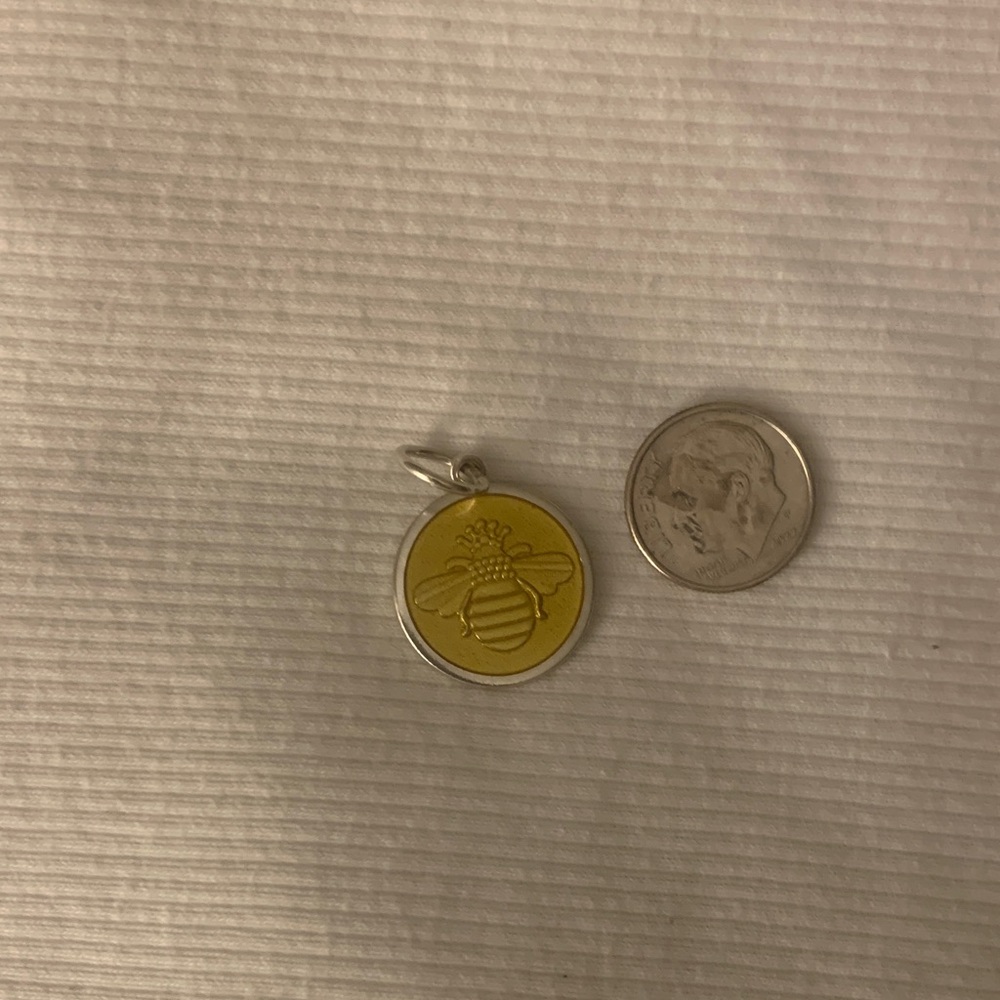 Yellow Bee Pendant Charm